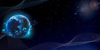 大气时尚科技商务海报背景素材高清