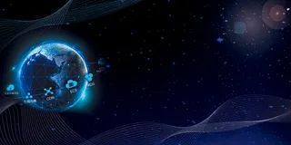 大气时尚科技商务海报背景素材高清