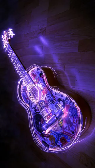 电吉他音乐h5素材背景高清