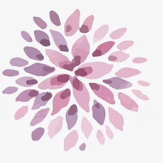 淡紫色的花瓣免抠