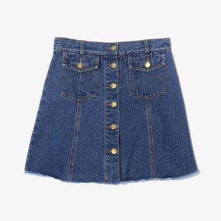 产品实物牛仔裙免抠