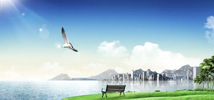 科技城市背景banner高清