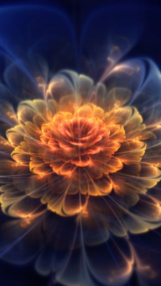 梦幻炫彩花朵背景图高清