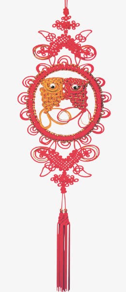 红色中国结免抠