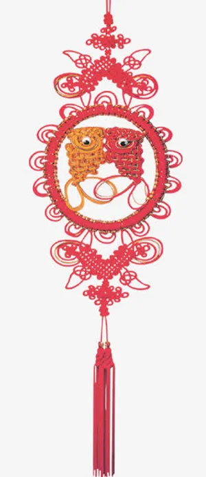 红色中国结免抠