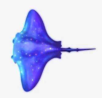 紫色炫光怪物免抠