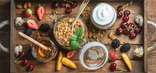 蜂蜜水果食物背景图高清