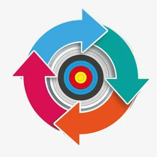 矢量环形箭头把心免抠