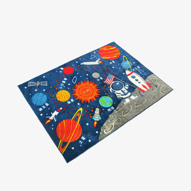星球太空益智早教地垫免抠