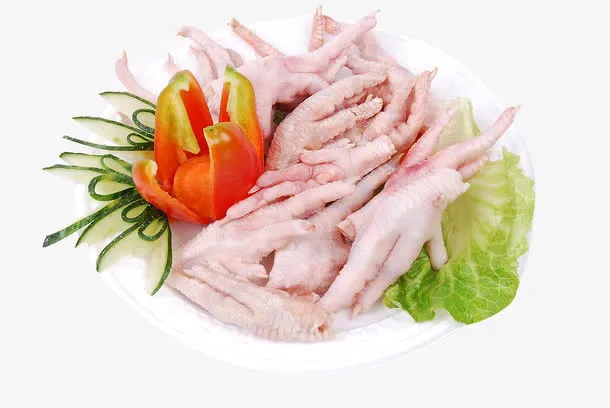 新鲜鸡爪免抠