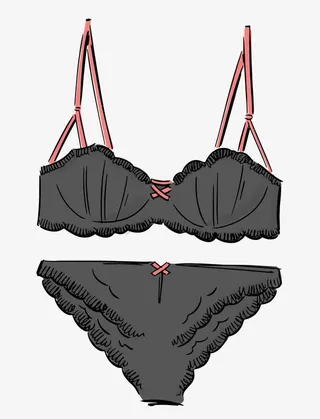 手绘比基尼免抠
