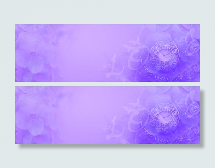 浪漫紫色情人节淘宝海报免抠