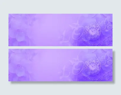 浪漫紫色情人节淘宝海报免抠