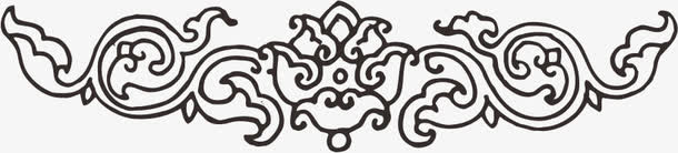 中国传统花纹免抠
