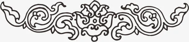 中国传统花纹免抠