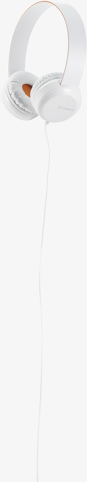 头戴式白色耳机免抠