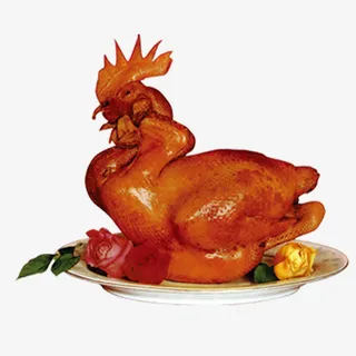 卤味烧鸡背景图片