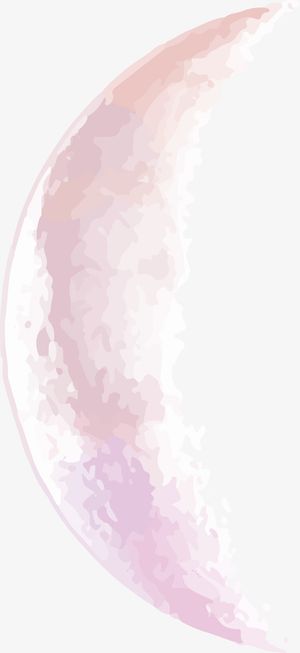 粉色梦幻水彩星球免抠