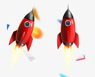 双十一双十二火箭素材免抠