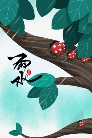 手绘瓢虫植物元素图免抠手绘/卡通手绘元素