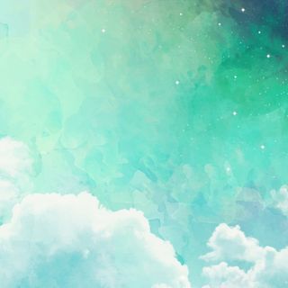 淡蓝色天空星星云朵背景图高清