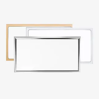 实物长方平板灯免抠