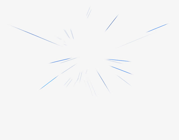 蓝色发光线条免抠