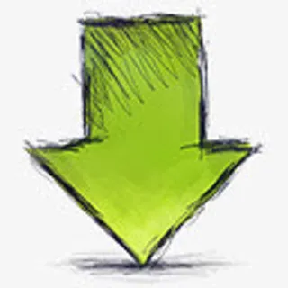 手绘蓝色箭头免抠