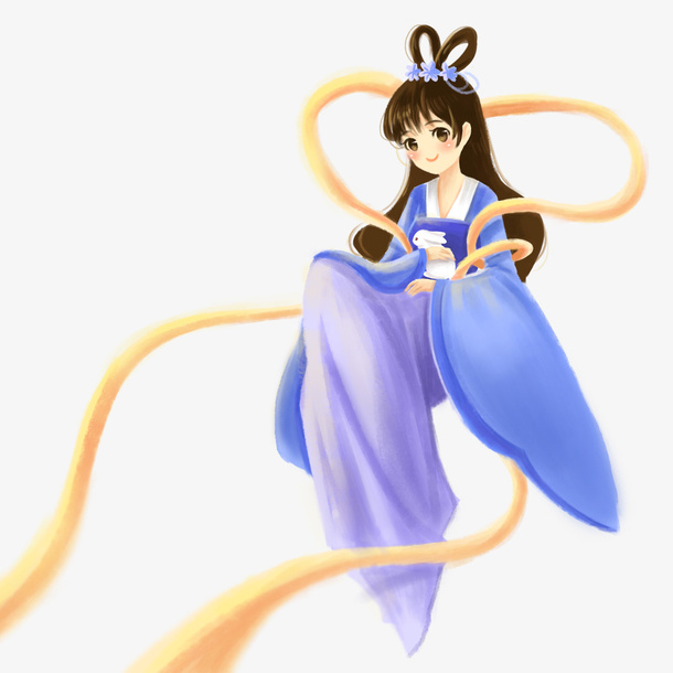 中秋节嫦娥奔月仙女奔月免抠