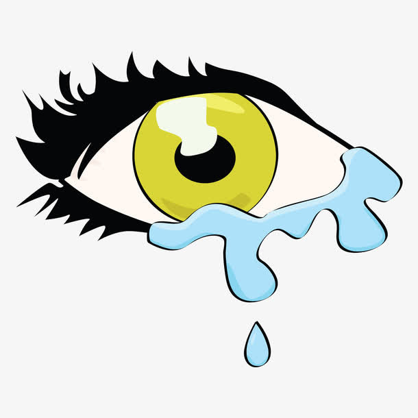流泪溢出的眼睛免抠