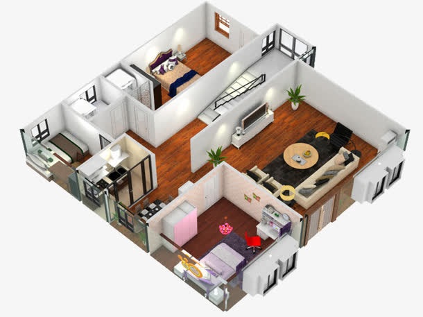 精品房屋装修免抠