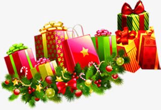 节日新年购物礼盒免抠