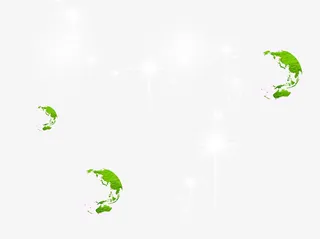 透明绿色气泡免抠