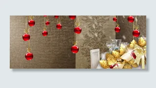 灯笼圣诞背景海报banner高清
