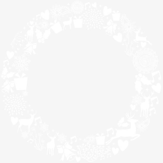 白色朦胧梦幻花朵免抠