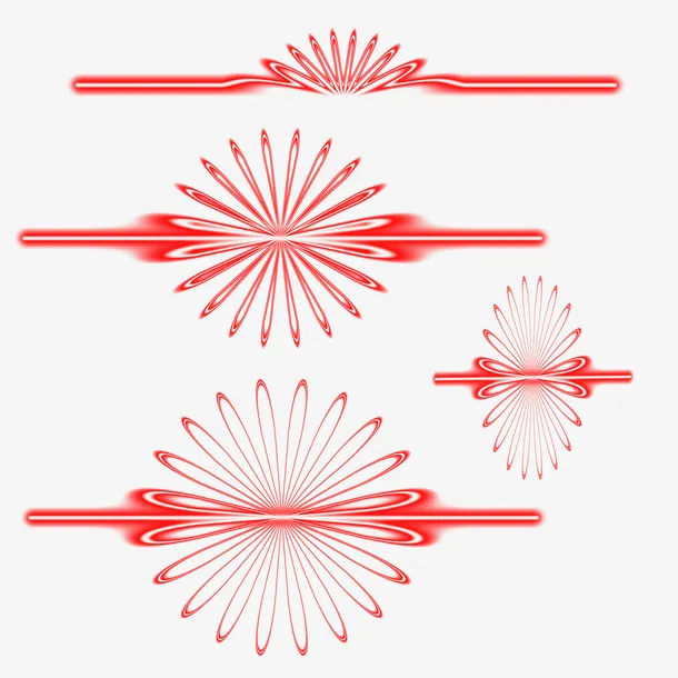 红色霓虹光效免扣素材免抠