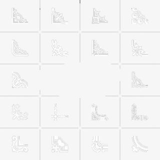 欧式边角花纹免抠