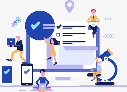 科技互联网扁平插画免抠