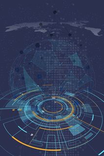 科技数据蓝色大气简约背景高清