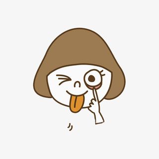 做鬼脸的女孩免抠