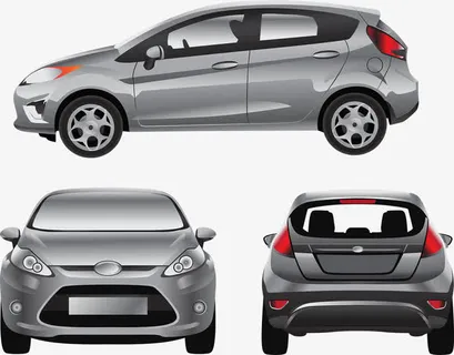 现代时尚汽车矢量图免抠