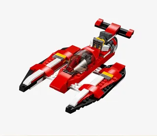 乐高积木螺旋桨飞机玩具免抠