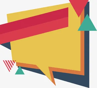 梯形促销气泡免抠