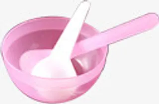 粉色朔料碗七夕情人节免抠