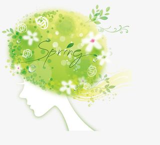 春天时尚女人免抠