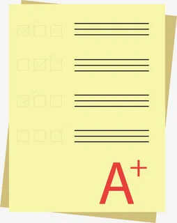 试卷png矢量元素免抠