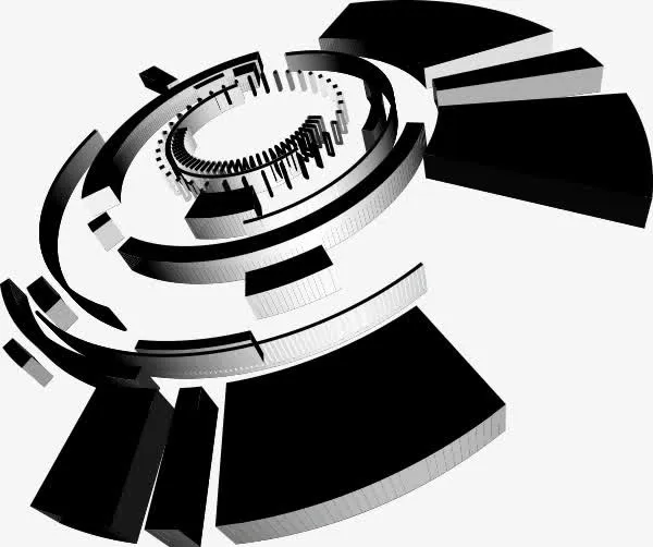 矢量黑白线条免抠