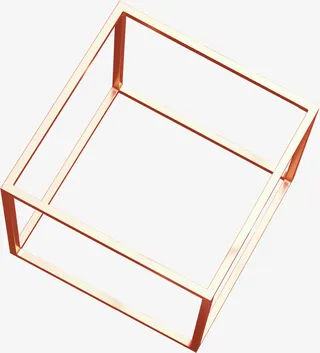 C4D立体，金属框架免抠