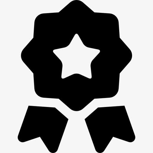勋章的星状丝带的尾巴图标免抠