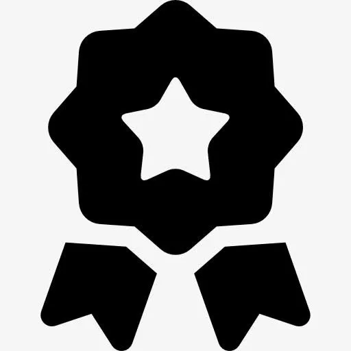 勋章的星状丝带的尾巴图标免抠